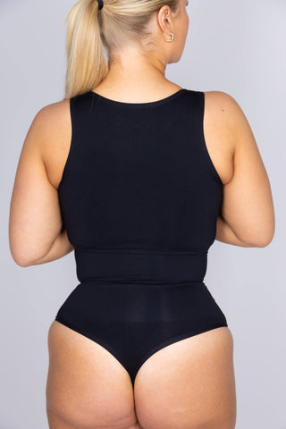 Comfort aðhaldssamfella með háu hálsmáli í svörtu